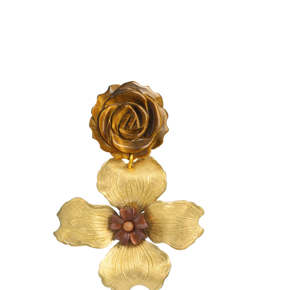 Promegrate Flower Earrings