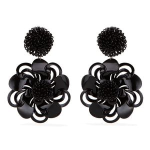 
            
                Load image into Gallery viewer, Red Pompom Flower Earrings
            
        