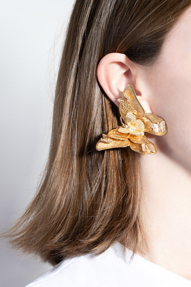 Golden butterfly Earring