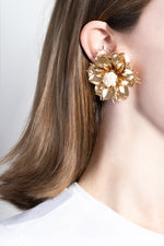 Swan Flowers Earrings