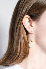 Swan Hoops Earrings