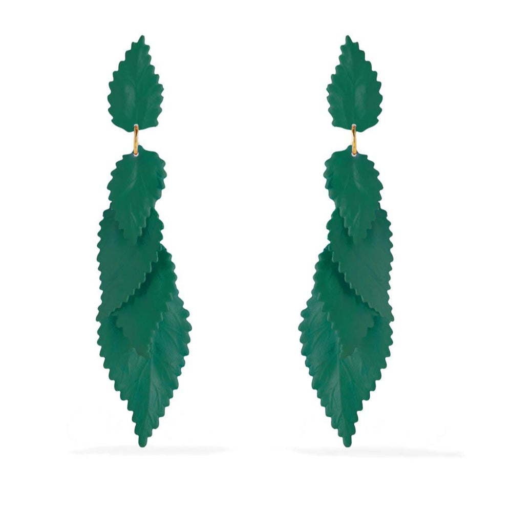 Pat’s Branch Earrings Dark Green