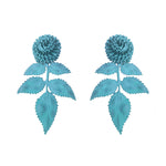 Turquoise Leaf Earrings