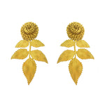 Yellow Leaf Earrings