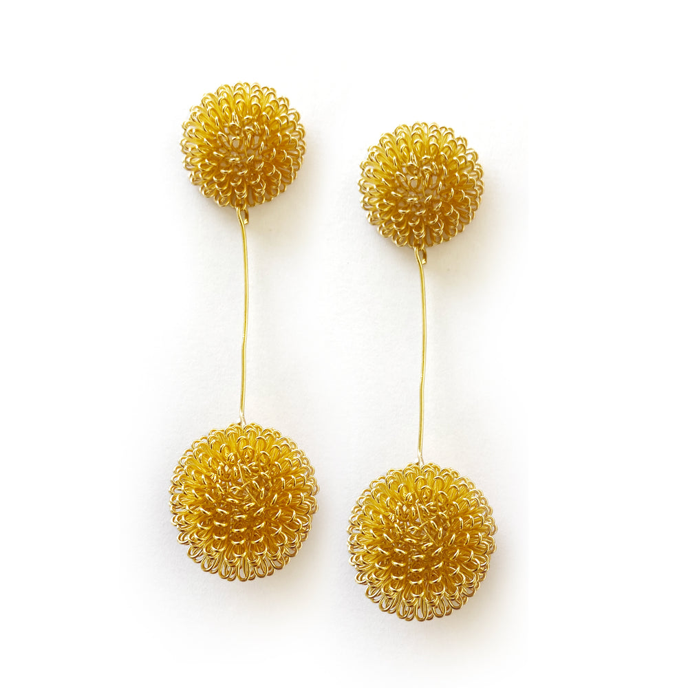 
            
                Load image into Gallery viewer, Pompom Pendant Earrings
            
        