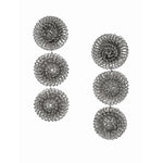Silver Pompom earrings