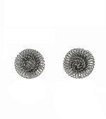 Silver Single Pompom Earrings